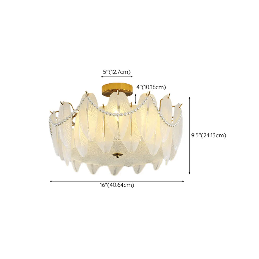Luxury Ceiling Light with Ambient Shade for Living Room