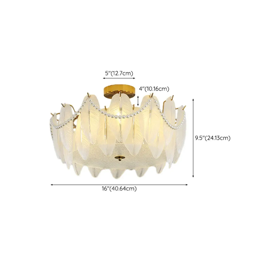 Luxury Ceiling Light with Ambient Shade for Living Room