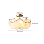 Luxury Ceiling Light with Ambient Shade for Living Room