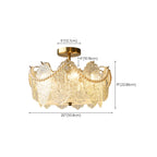 Luxury Ceiling Light with Ambient Shade for Living Room
