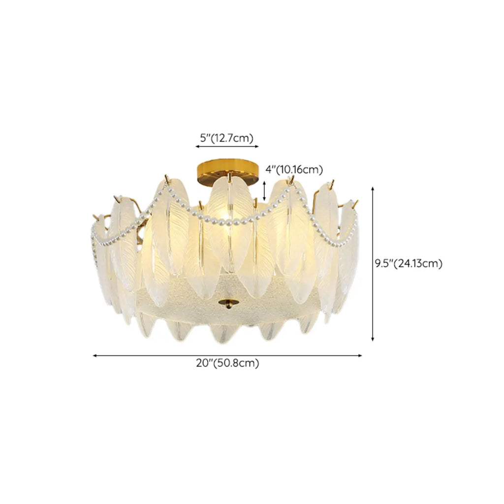 Luxury Ceiling Light with Ambient Shade for Living Room
