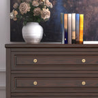 American Country Lacquered Finish Ash Wood 5-Drawer Chest