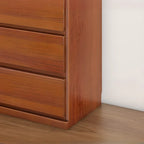Minimalist Solid Wood Double Dresser with 10-Drawers