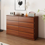 Minimalist Solid Wood Double Dresser with 10-Drawers