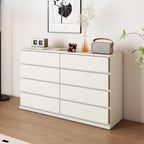 Minimalist Solid Wood Double Dresser with 10-Drawers
