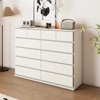 Minimalist Solid Wood Double Dresser with 10-Drawers