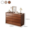 Minimalist Solid Wood Double Dresser with 10-Drawers