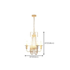 Vintage Crystal Candelabra Chandelier with Metal Frame