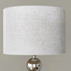 Modern Overlap Bead Silver Metal Floor Lamp