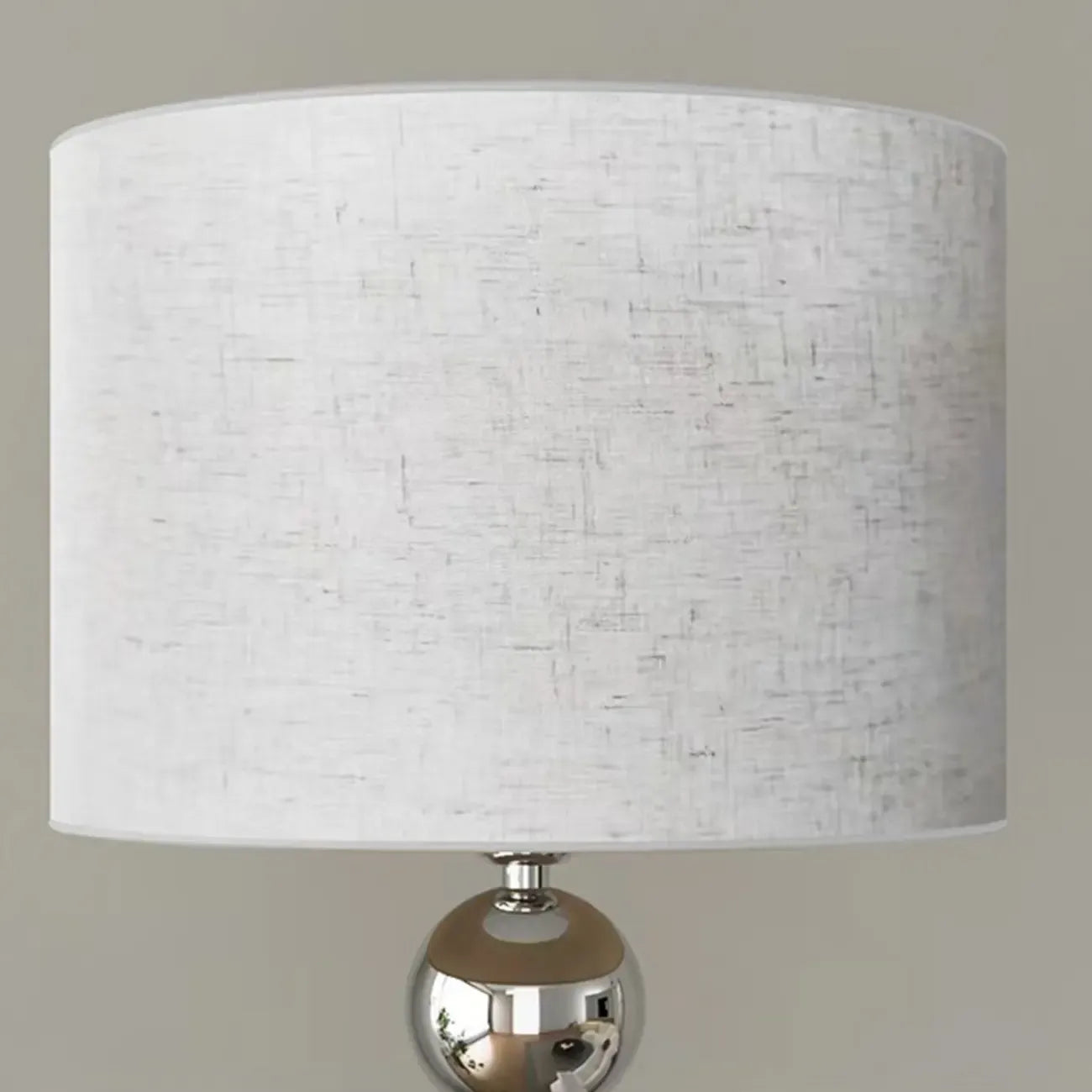 Modern Overlap Bead Silver Metal Floor Lamp