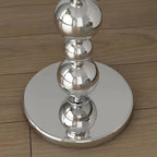 Modern Overlap Bead Silver Metal Floor Lamp
