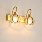 Mini Modern Vintage Globe Brass Vanity Light in 2/3 Lights
