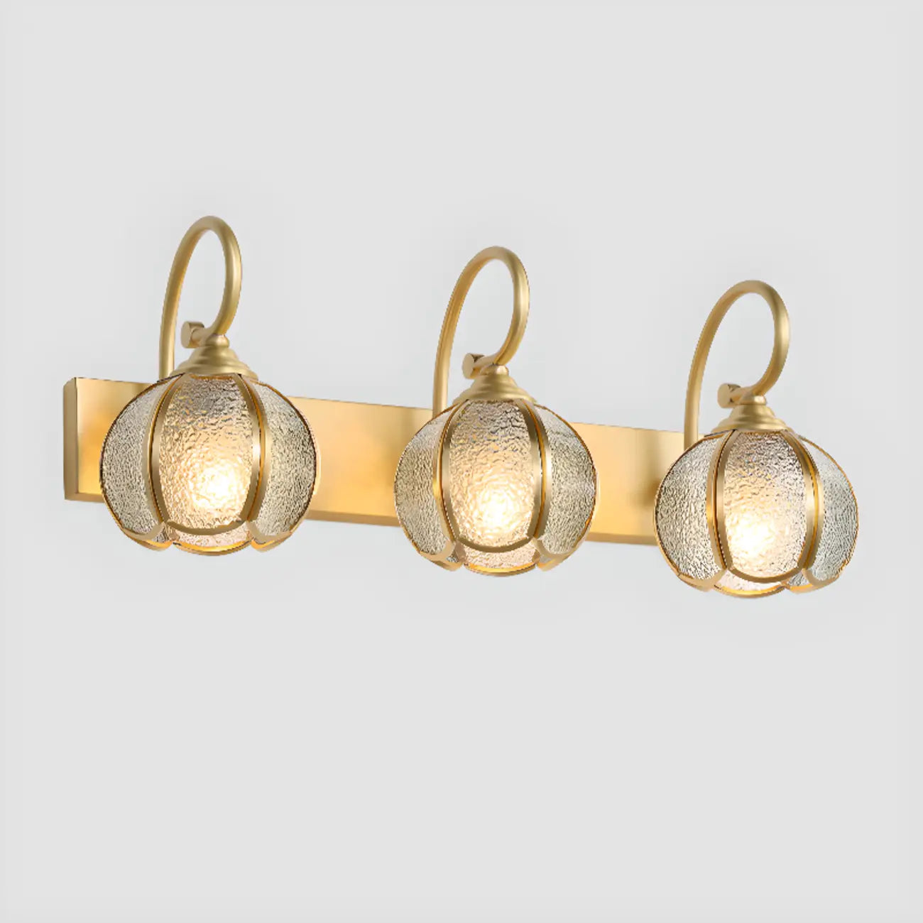 Mini Modern Vintage Globe Brass Vanity Light in 2/3 Lights