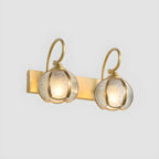 Mini Modern Vintage Globe Brass Vanity Light in 2/3 Lights
