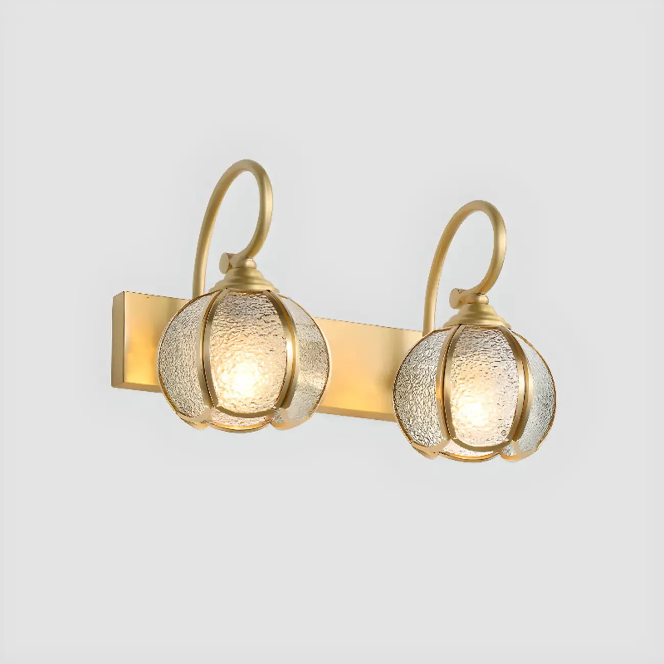Mini Modern Vintage Globe Brass Vanity Light in 2/3 Lights