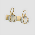Mini Modern Vintage Globe Brass Vanity Light in 2/3 Lights