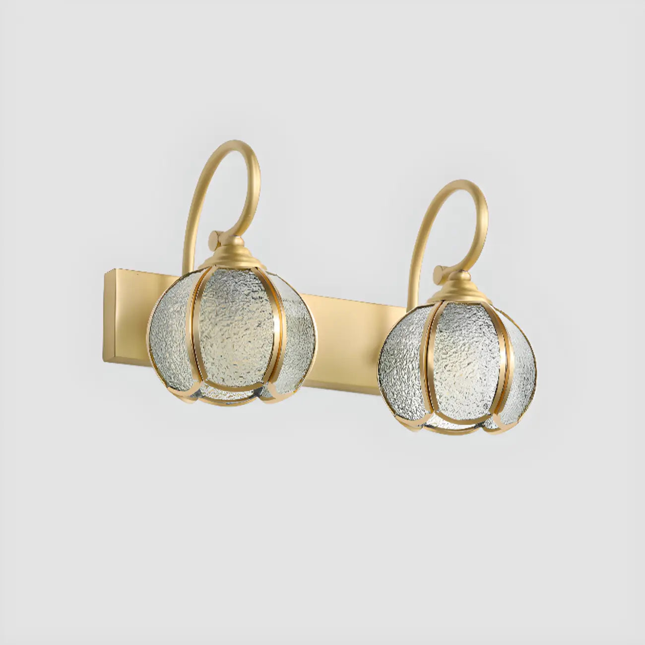 Mini Modern Vintage Globe Brass Vanity Light in 2/3 Lights