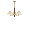Modern Adjustable Pleated Fabric Chandelier for Living Room