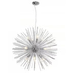 Modern Starburst Aluminum Chandelier for Dining Room Decor