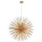 Modern Starburst Aluminum Chandelier for Dining Room Decor