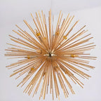 Modern Starburst Aluminum Chandelier for Dining Room Decor