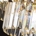 Luxury Crystal Gold Chandelier with Multi-Tiered Design