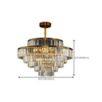 Luxury Crystal Gold Chandelier with Multi-Tiered Design