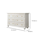 Glam Premium Wood White Bachelor Chest with Gold Handle