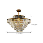 Luxury Crystal Gold Chandelier with Multi-Tiered Design