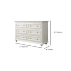 Glam Premium Wood White Bachelor Chest with Gold Handle