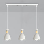 Modern Metal Island Light with 3 Cone Shades with Multi Color