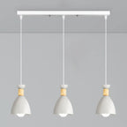 Modern Metal Island Light with 3 Cone Shades with Multi Color