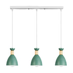 Modern Metal Island Light with 3 Cone Shades with Multi Color