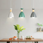 Modern Metal Island Light with 3 Cone Shades with Multi Color
