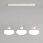 Modern 3 Light Milky Glass LED Pendant Light for Dining Room