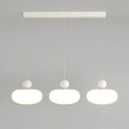Modern 3 Light Milky Glass LED Pendant Light for Dining Room