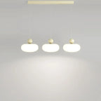 Modern 3 Light Milky Glass LED Pendant Light for Dining Room