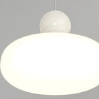 Modern 3 Light Milky Glass LED Pendant Light for Dining Room