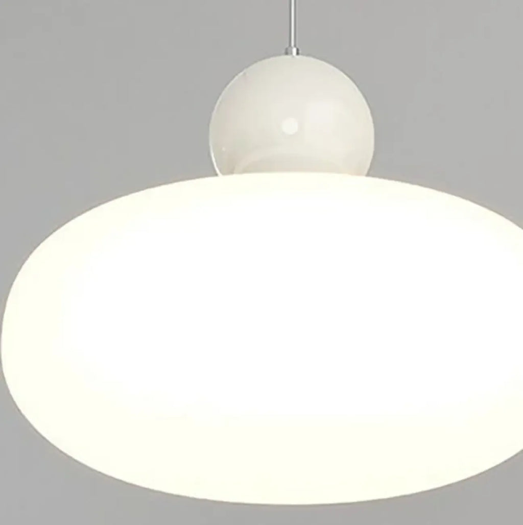 Modern 3 Light Milky Glass LED Pendant Light for Dining Room
