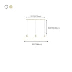 Modern 3 Light Milky Glass LED Pendant Light for Dining Room