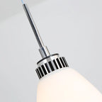 Simple White Vitreous 3 Lights Island Pendant Light for Kitchen