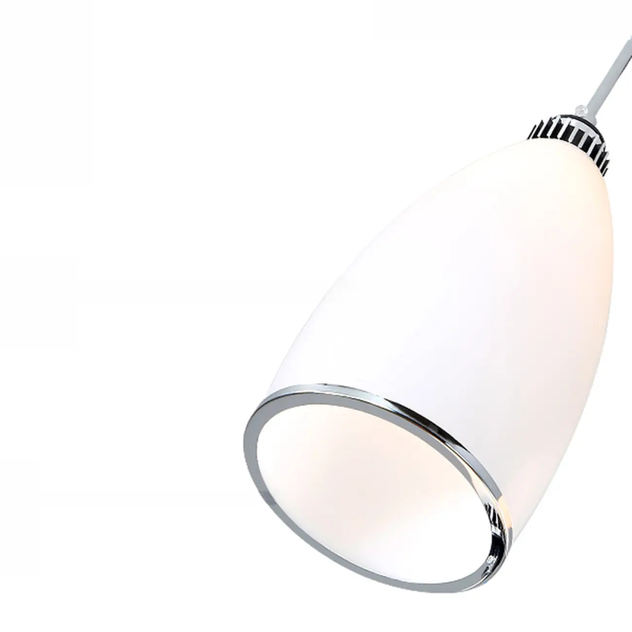 Simple White Vitreous 3 Lights Island Pendant Light for Kitchen