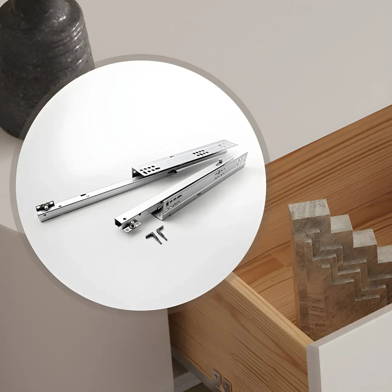 Minimalist White Wooden TV Stand with Ample Cable Management