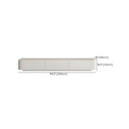 Minimalist White Wooden TV Stand with Ample Cable Management