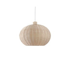 Wabi-Sabi Style Rattan Round Lantern Pendant Lamp for Living room