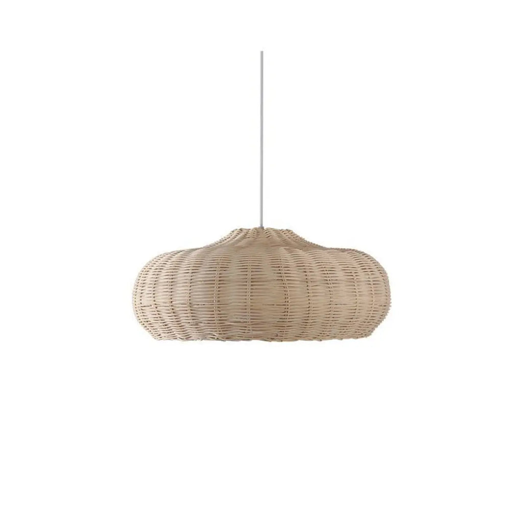 Wabi-Sabi Style Rattan Round Lantern Pendant Lamp for Living room