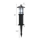 Solar LED Frosted Glass Staked Light for Outdoor Pathway