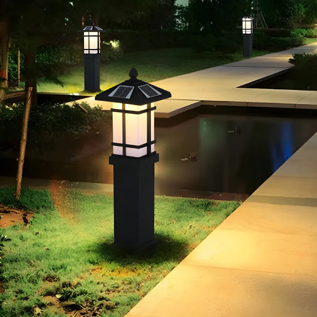 Solar LED Frosted Glass Staked Light for Outdoor Pathway