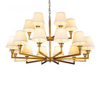 Vintage Gold Colonial Chandelier  with Adjustable Chain