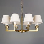 Vintage Gold Colonial Chandelier  with Adjustable Chain